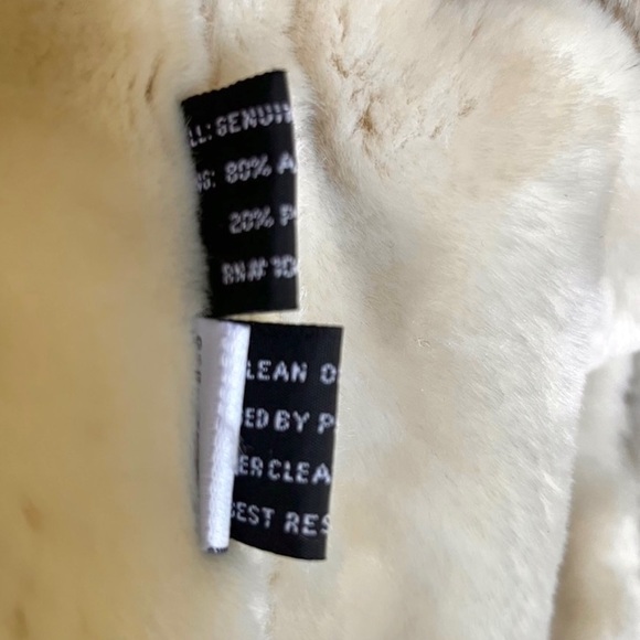 *SOLD* Vintage Y2K Leather Bomber Jacket w/ Faux Shearling … - Picture 9 of 13